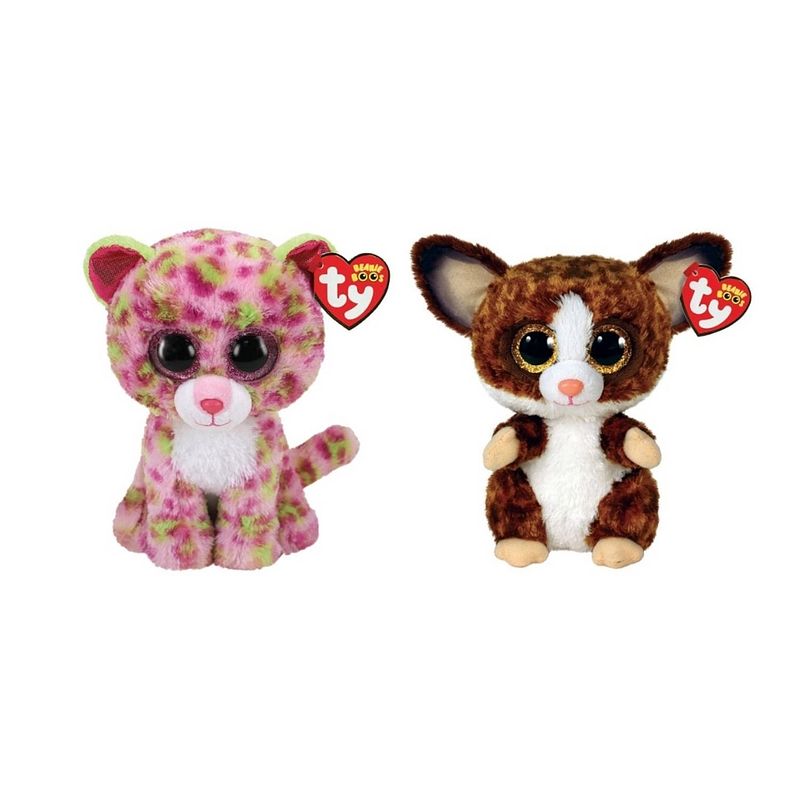 Foto van Ty - knuffel - beanie boo's - lainey leopard & bush baby galago