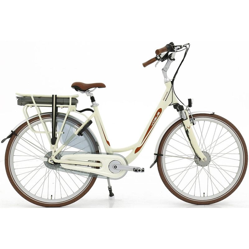 Foto van Vogue elektrische stadsfiets basic 28 inch 49 cm dames 7v rollerbrake crème