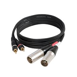 Foto van Devine va4015 2x xlr male - 2x rca male 1.5 meter