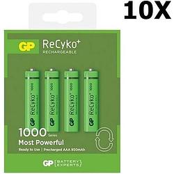Foto van Gp aaa 1000mah oplaadbare batterij - 10 blisters (40 batterijen)