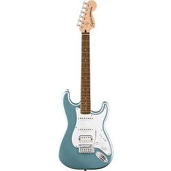 Foto van Squier affinity series stratocaster junior hss ice blue metallic