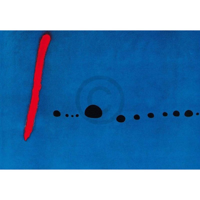 Foto van Joan miro - bleu ii kunstdruk 100x70cm