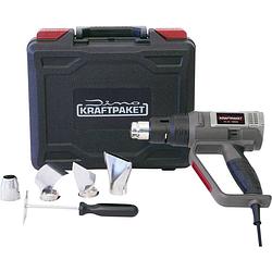 Foto van Dino kraftpaket 130220 kraftpaket diy 2000w 50-600°c heteluchtpistool incl. tas, incl. accessoires, incl. blaasopzetstuk 2000 w