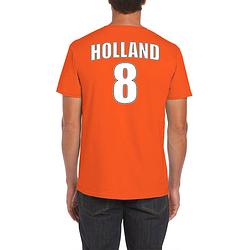 Foto van Holland shirt met rugnummer 8 - nederland fan t-shirt / outfit voor heren s - feestshirts