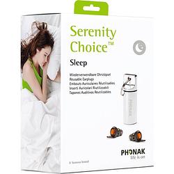 Foto van Phonak serenity choice sleep gehoorbescherming oordopjes snr 16 db oranje filter slaap oordop