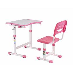 Foto van Bureau met bureaustoel meisje - tekentafel - ergonomisch in hoogte verstelbaar