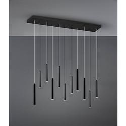 Foto van Industriële hanglamp tubular - metaal - zwart