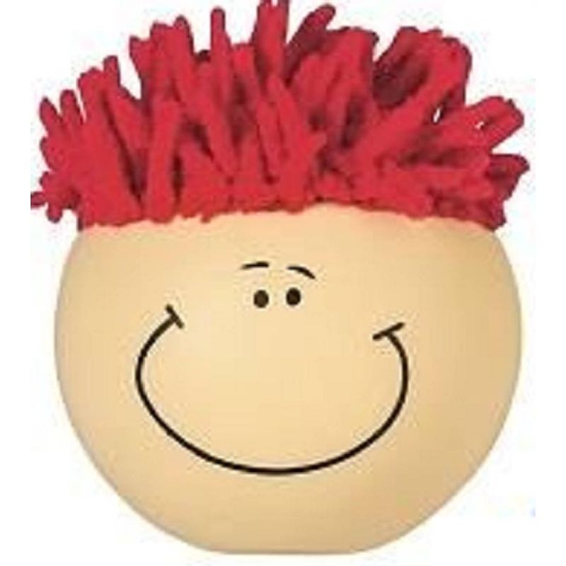 Foto van Brunnen stressbal warhoofd 6 cm rood