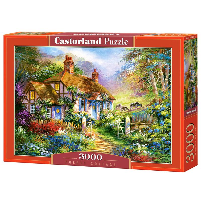 Foto van Castorland puzzel bos huisje - 3000 stukjes