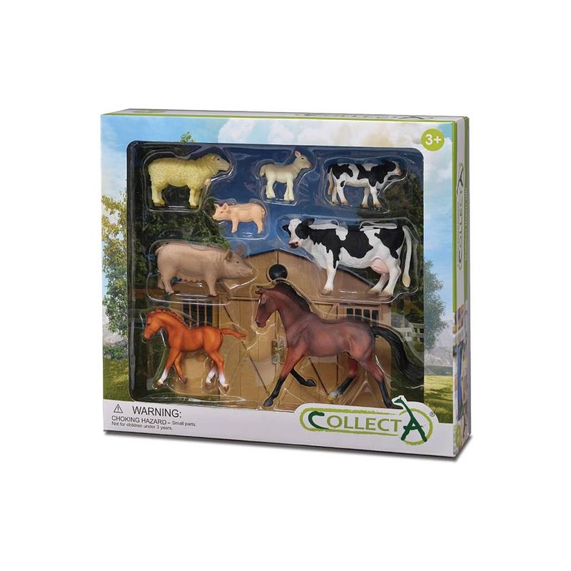 Foto van Collecta boerderijdieren: speelset in giftverpakking 8-delig