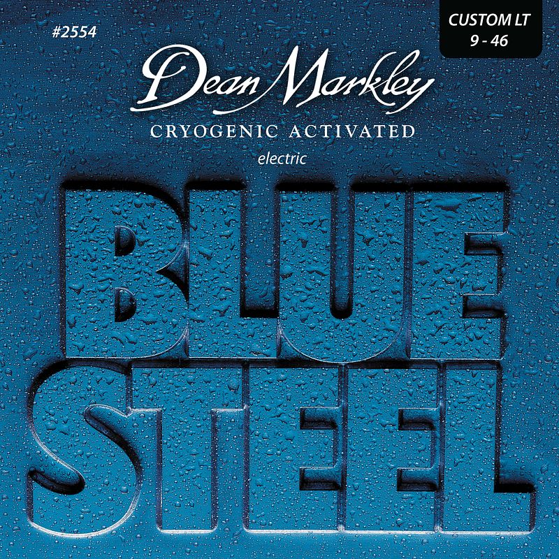 Foto van Dean markley 2554 blue steel custom light 9-46 snarenset voor elektrische gitaar