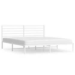 Foto van The living store bedframe classic - bedframes - 219x187x90 cm - robuuste metalen constructie