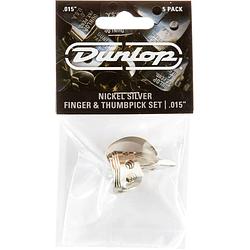 Foto van Dunlop 33p015 nickel silver finger & thumbpicks set vinger- en duimplectrums, 0.015-0.025 inch