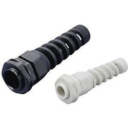 Foto van Tru components 1593284 wartel met beschermspiraal m12 polyamide grijs-wit (ral 7035) 1 stuk(s)