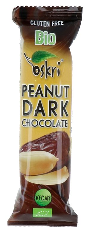 Foto van Oskri reep peanut dark chocolate