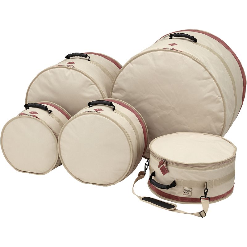 Foto van Tama tdss52kbe powerpad designer beige 5d. drumhoezenset 22,10,12,14,16