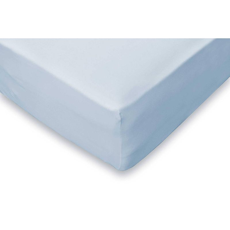 Foto van Elegance hoeslaken jersey katoen stretch 35cm hoge hoek - licht blauw 180x210/220cm