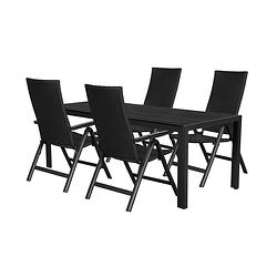 Foto van Fuccy tuinmeubelset 1 tafel met 4 stoelen.