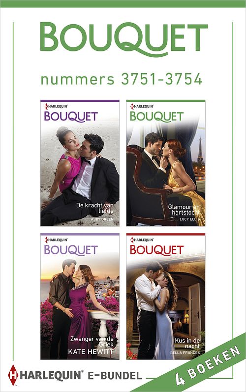 Foto van Bouquet e-bundel nummers 3751-3754 (4-in-1) - abby green, bella frances, kate hewitt, lucy ellis - ebook (9789402524802)