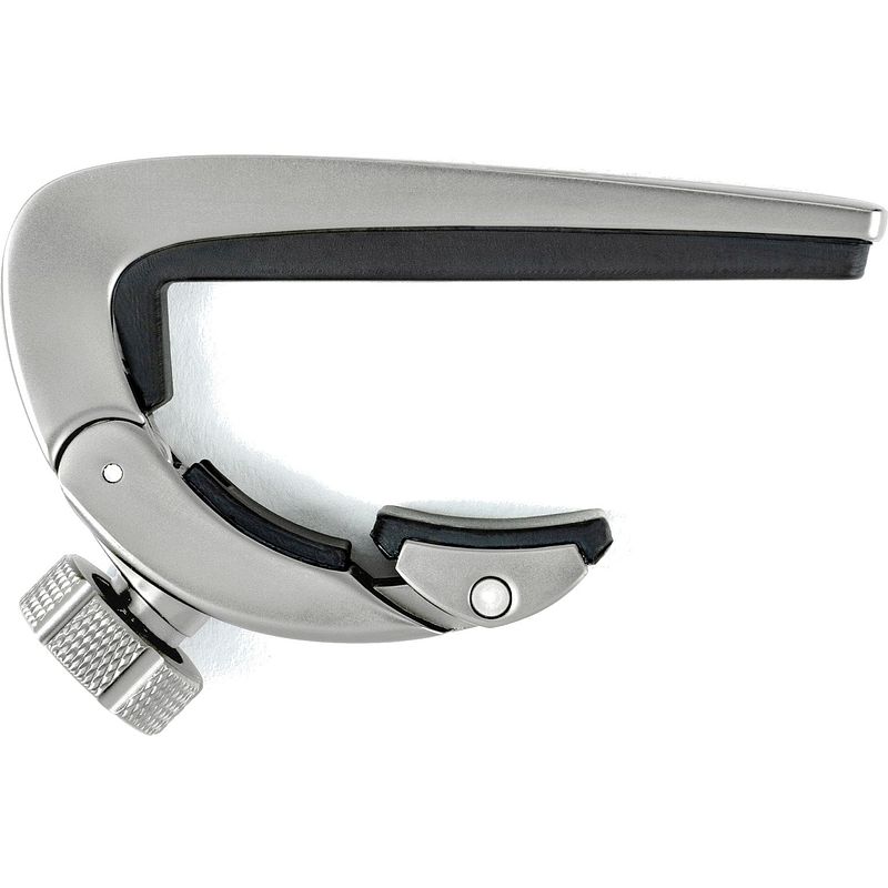 Foto van Dunlop dpfsc pivot capo classical satin chrome capo voor klassieke gitaar