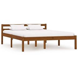 Foto van Vidaxl bedframe massief grenenhout honingbruin 140x200 cm