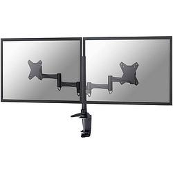 Foto van Neomounts by newstar fpma-d1330dblack monitor-tafelbeugel 2-voudig 25,4 cm (10) - 68,6 cm (27) in hoogte verstelbaar, kantelbaar, zwenkbaar, roteerbaar