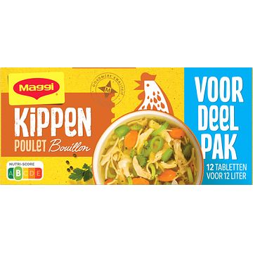 Foto van Maggi kippen bouillon tabletten voordeelpak 12 stuks 123g bij jumbo