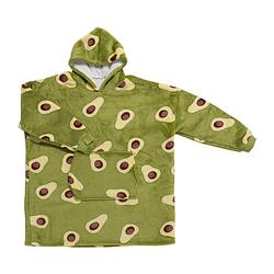 Foto van Oversized hoodie avocado - one size - polyester