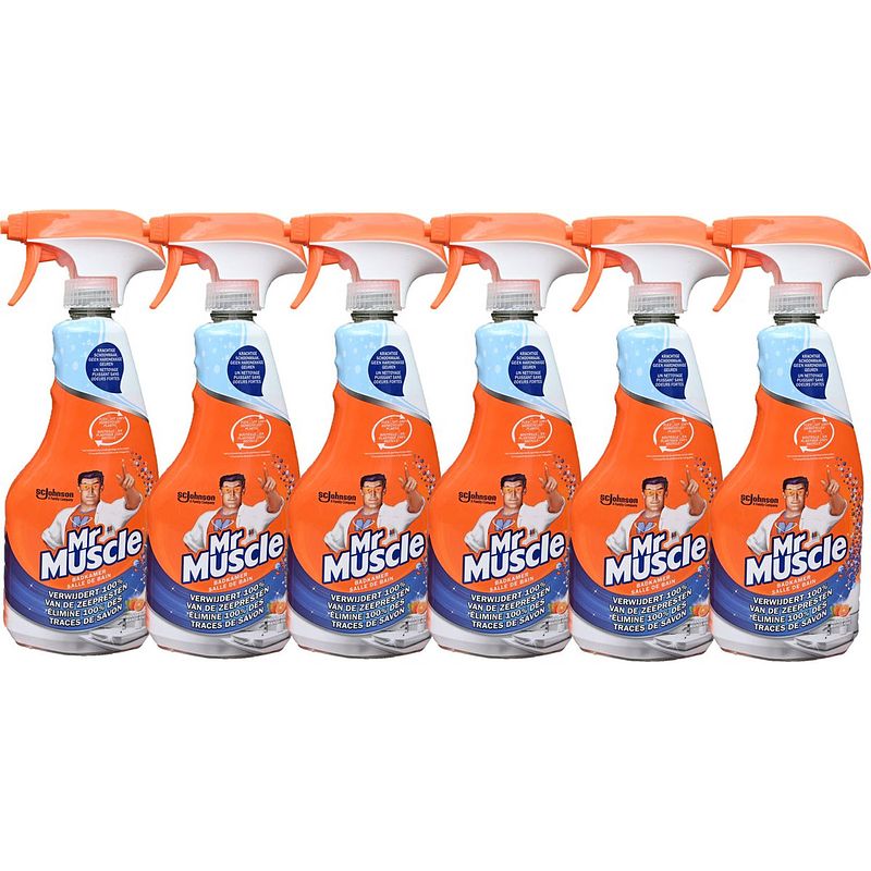 Foto van 6x mr. muscle badkamer reiniger 500 ml