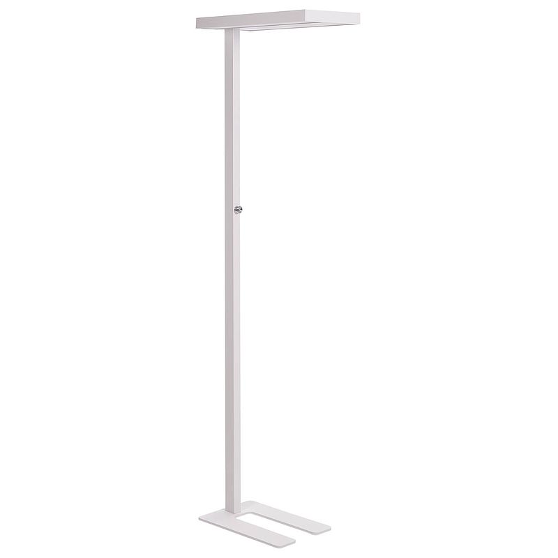 Foto van Beliani taurus - staande lamp-wit-aluminium