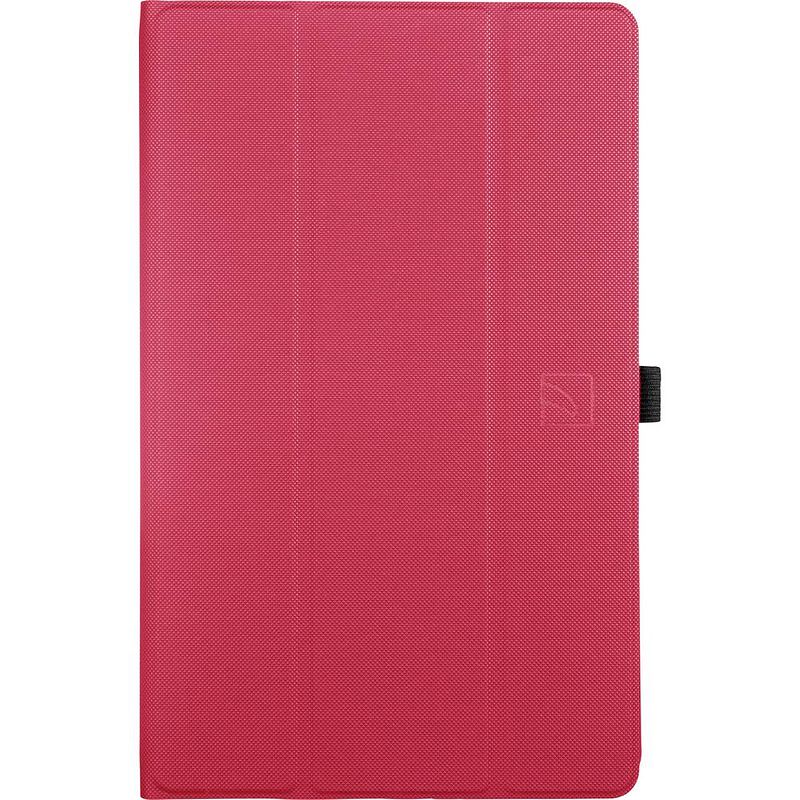 Foto van Tucano gala bookcase samsung galaxy tab a 10.1 (2019) rood model-specifieke tablethoes