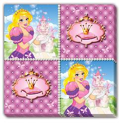 Foto van Folat servetten prinsessen meisjes 33 cm papier roze 16 stuks