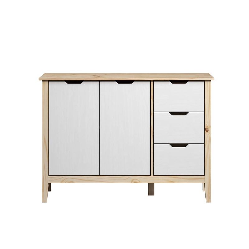 Foto van Latera dressoir 3 laden, 2 deuren wit.