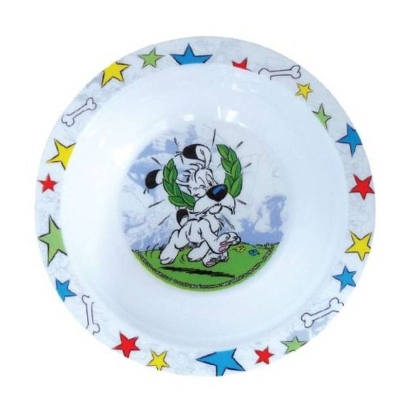 Foto van Asterix & obelix kom kunststof 16 cm wit