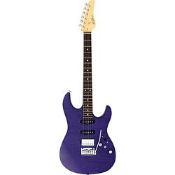 Foto van Fgn guitars j-standard odyssey du transparent purple flat elektrische gitaar met gigbag