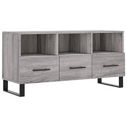 Foto van Vidaxl tv-meubel 102x36x50 cm bewerkt hout grijs sonoma eikenkleurig