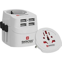 Foto van Skross 1302471 reisstekker pro light usb (4xa) - world