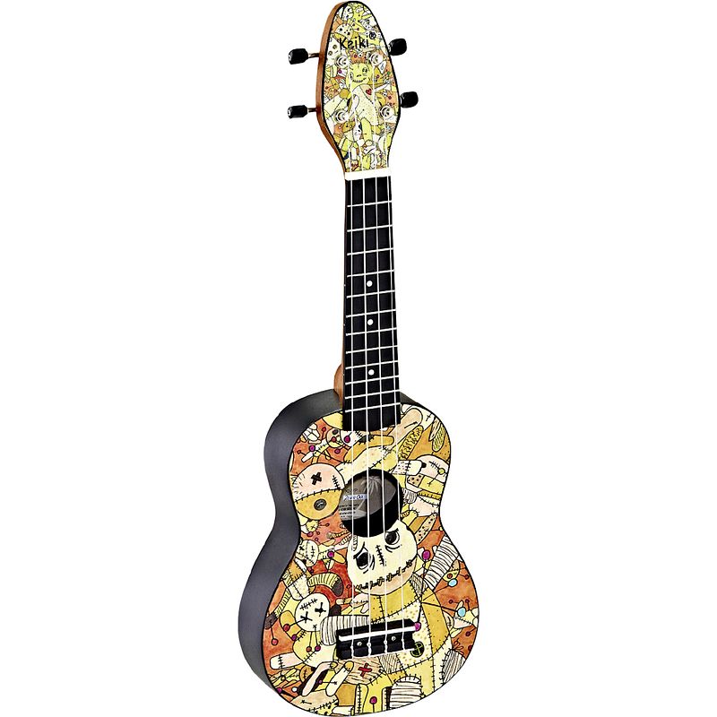 Foto van Ortega keiki k2-vp voodoo puppet ukelele set