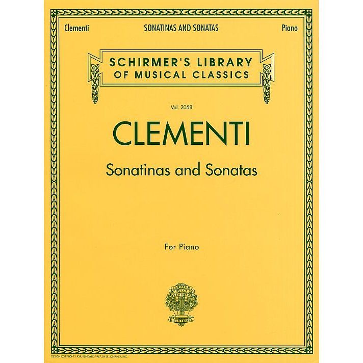 Foto van G. schirmer - muzio clementi - sonatinas and sonatas