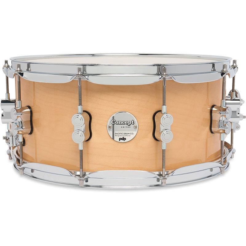 Foto van Pdp drums concept maple natural lacquer 14 x 6.5 inch snaredrum