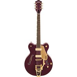 Foto van Gretsch electromatic ltd pristine center block dark cherry metallic semi-akoestische gitaar
