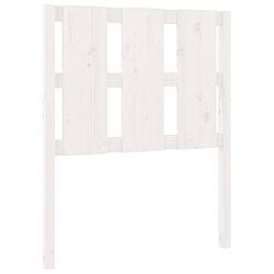 Foto van The living store houten hoofdeinde - 80.5 x 4 x 100 cm - wit