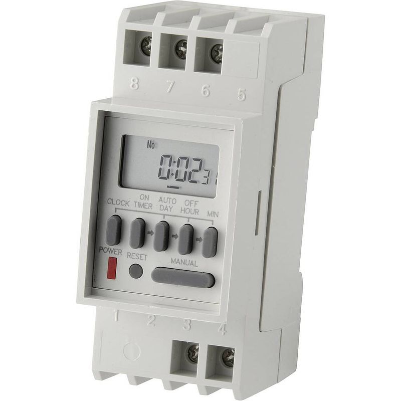 Foto van C-control tm-848-2 din-rail schakelklok digitaal 230 v/ac 16 a/250 v