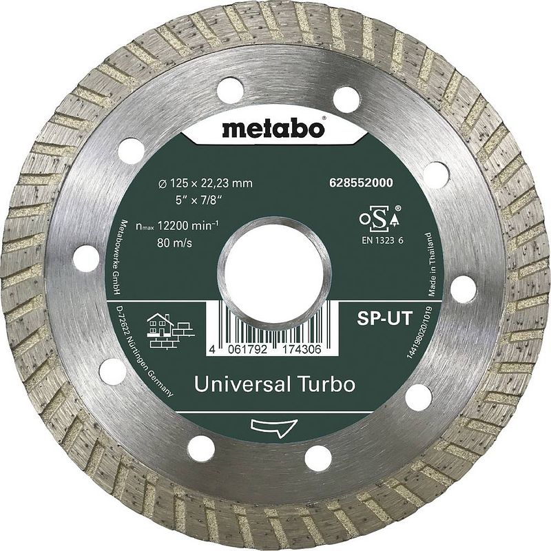 Foto van Metabo 628552000 metabowerke diamanten doorslijpschijf diameter 125 mm 1 stuk(s)