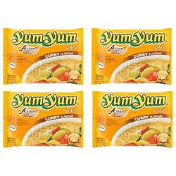 Foto van Yum yum instant noedels met kerriesmaak 4 x 60g bij jumbo