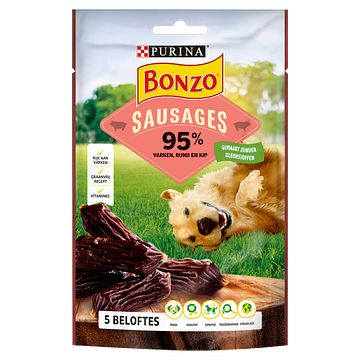 Foto van Bonzo sausages hondensnacks bij jumbo