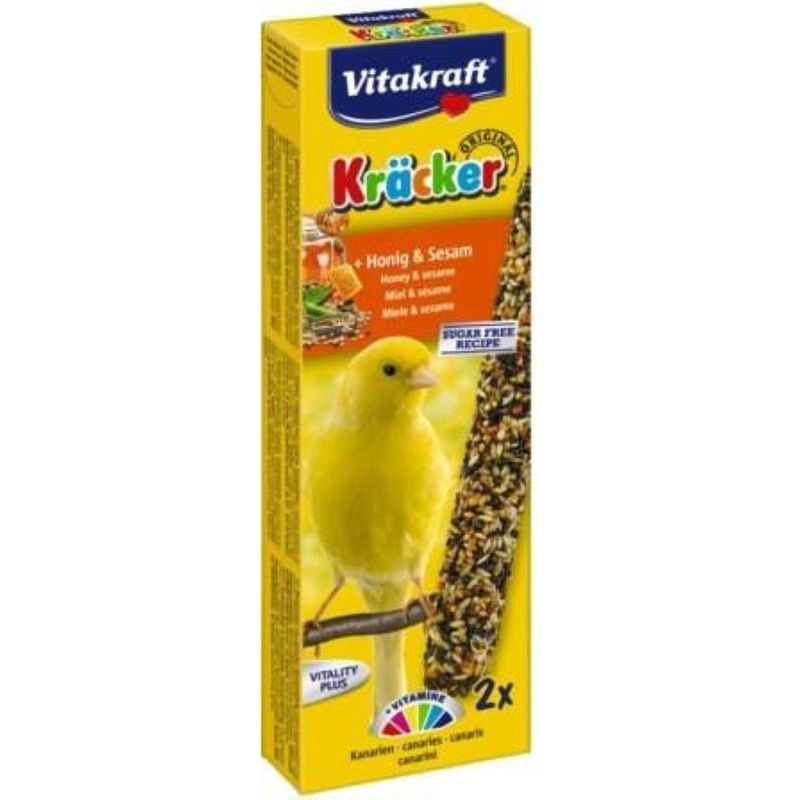 Foto van Vitakraft honing/sesam-kracker kanarie 2in1