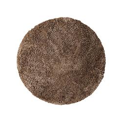 Foto van Ptmd jups brown fabric handwoven carpet round s