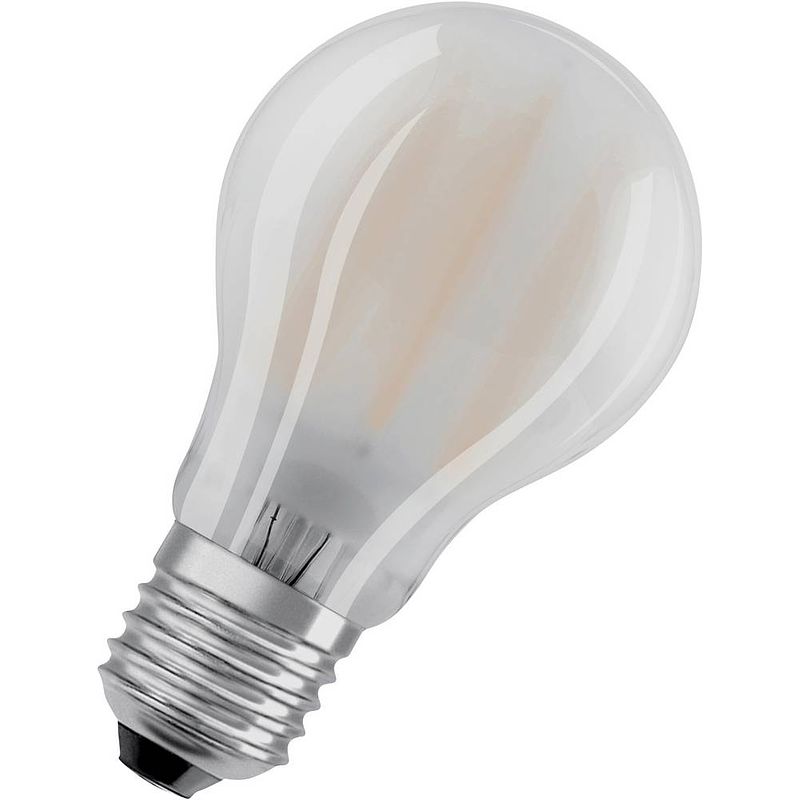 Foto van Osram 4058075434660 led-lamp energielabel f (a - g) e27 peer 4.8 w = 40 w koudwit (ø x l) 60 mm x 105 mm 1 stuk(s)