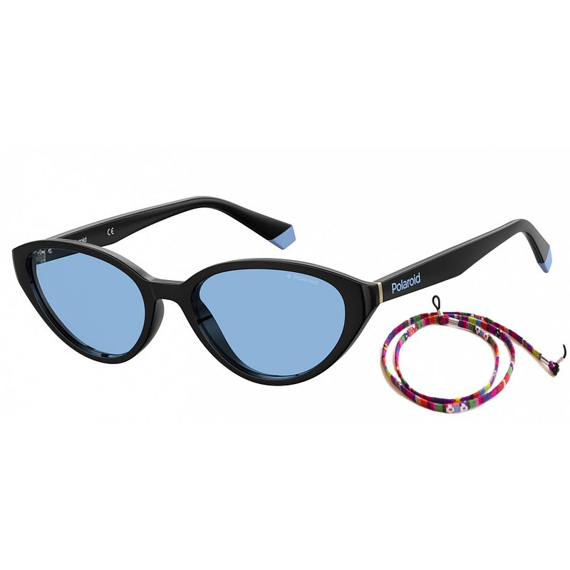 Foto van Polaroid zonnebril 6109/s dames cat-eye zwart/blauw